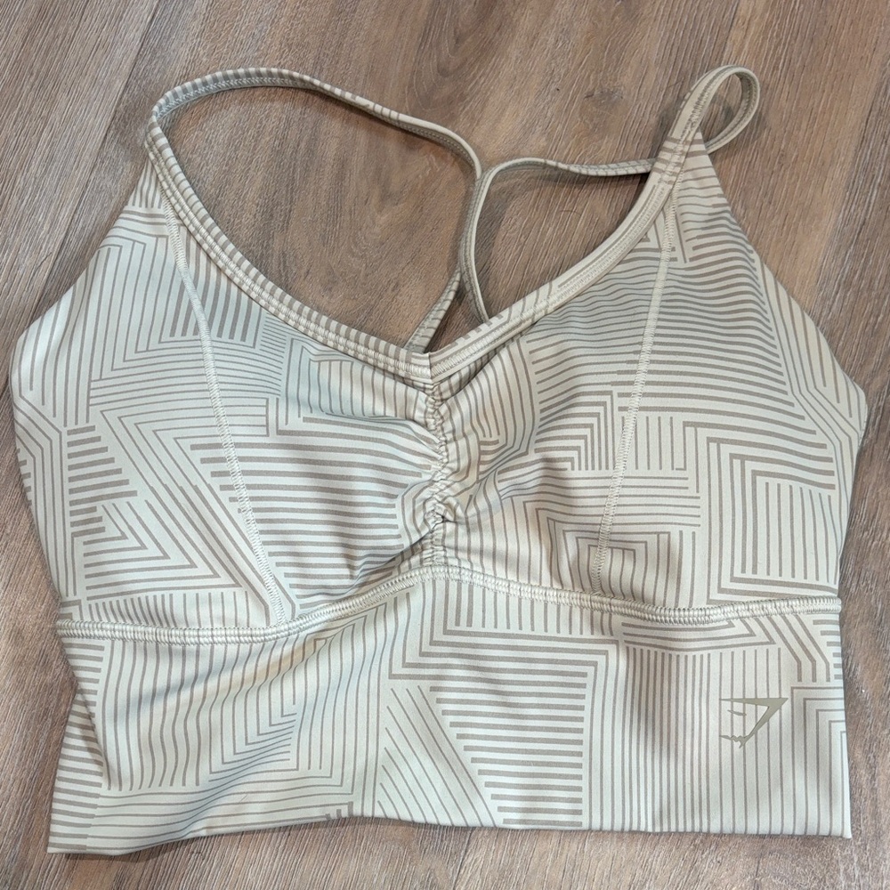 GYMSHARK PATTERNED SPORTS BRA